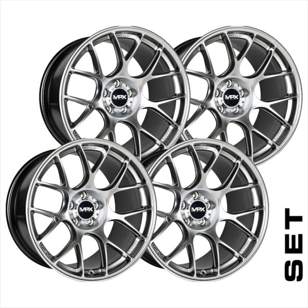 VPX Trackwheels TT.1 10,50×19″ ET7 & 11,00x19" ET8 5/112 66,5mm Liquid Silber
